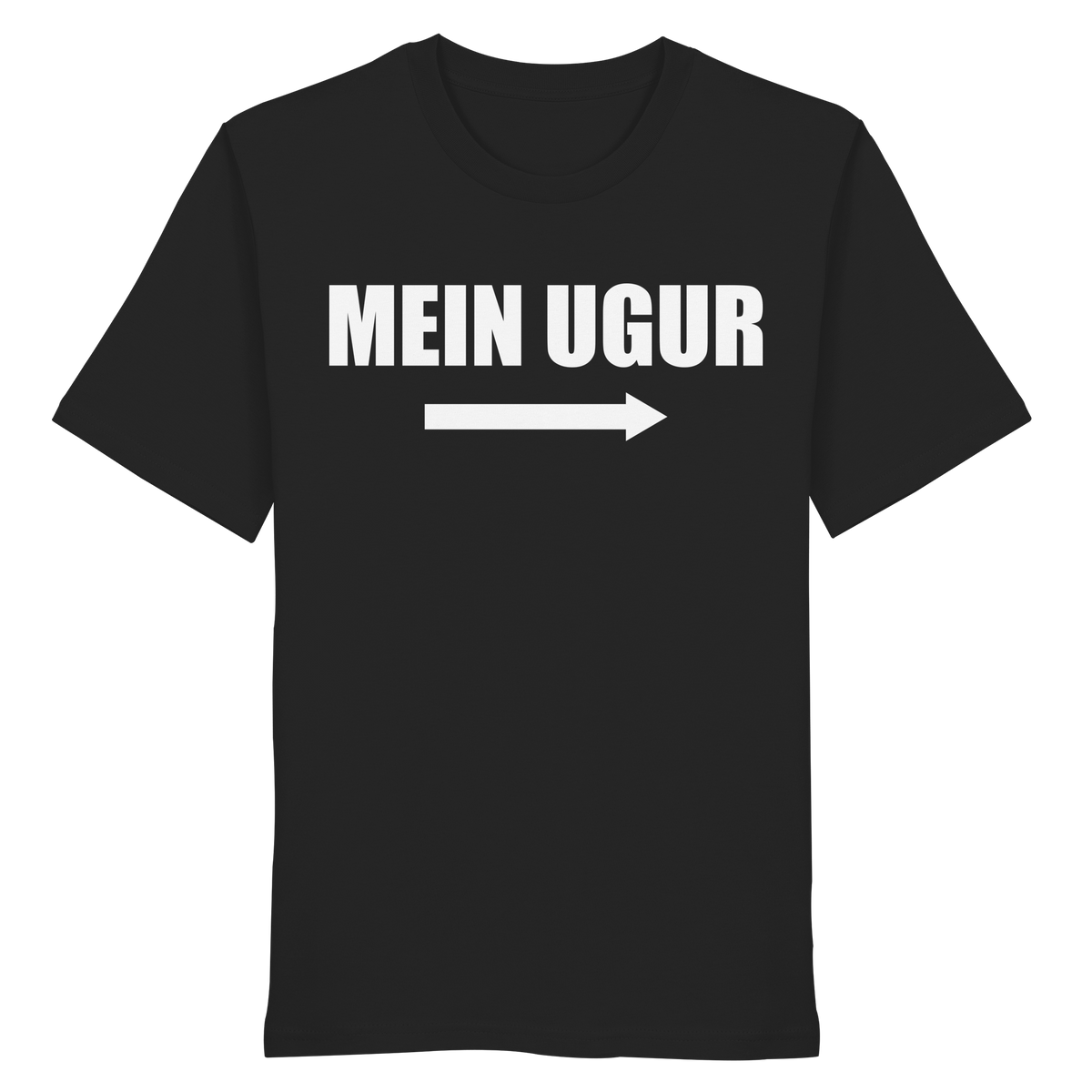 MEIN UGUR Meme Shirt in Schwarz, Freisteller der Vorderansicht