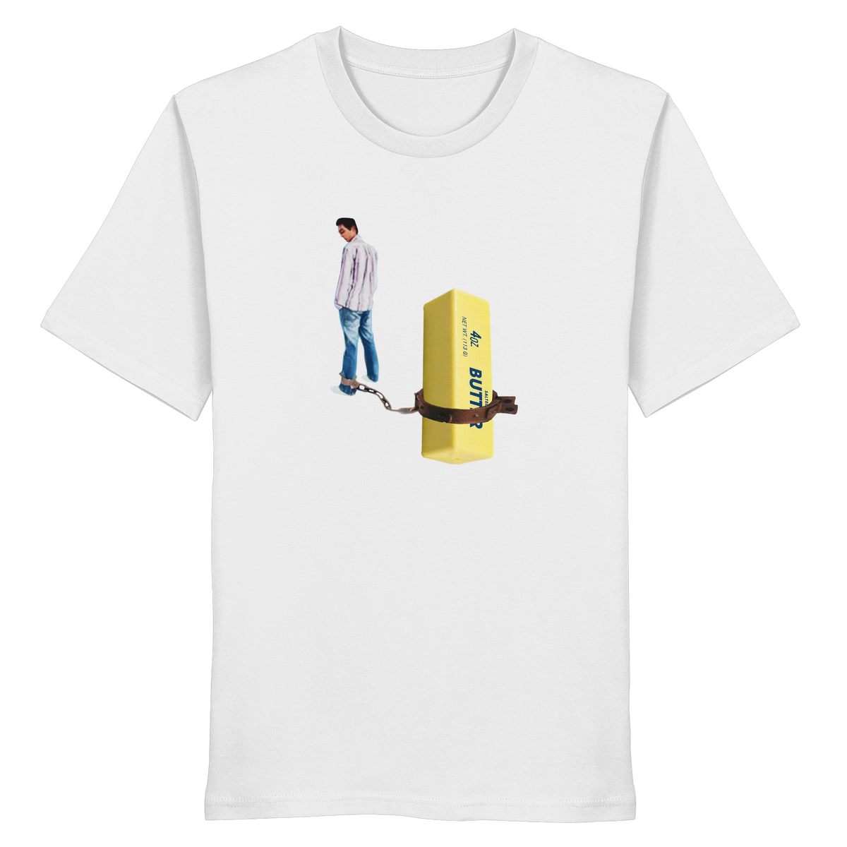 SQUISHY KETTE Meme Shirt in Weiß, Freisteller der Vorderansicht