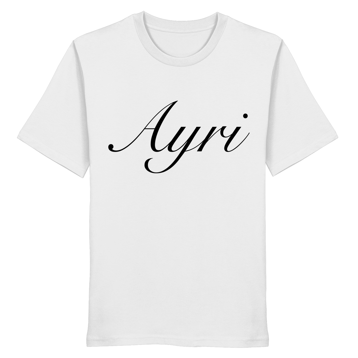 AYRI #2 Meme Shirt in Weiß, Freisteller der Vorderansicht
