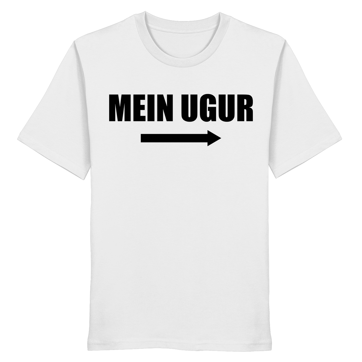 MEIN UGUR Meme Shirt in Weiß, Freisteller der Vorderansicht