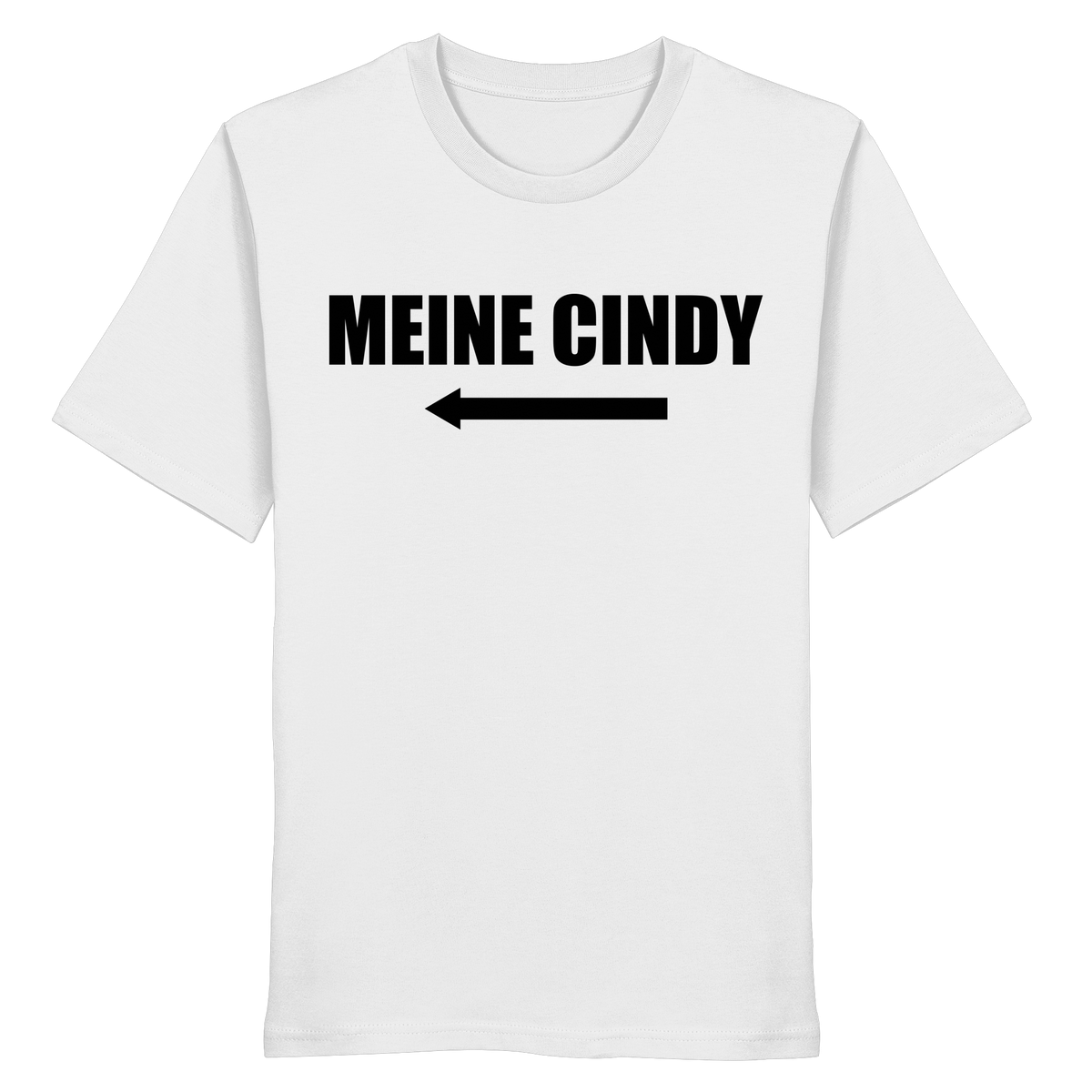 MEINE CINDY Meme Shirt in Weiß, Freisteller der Vorderansicht